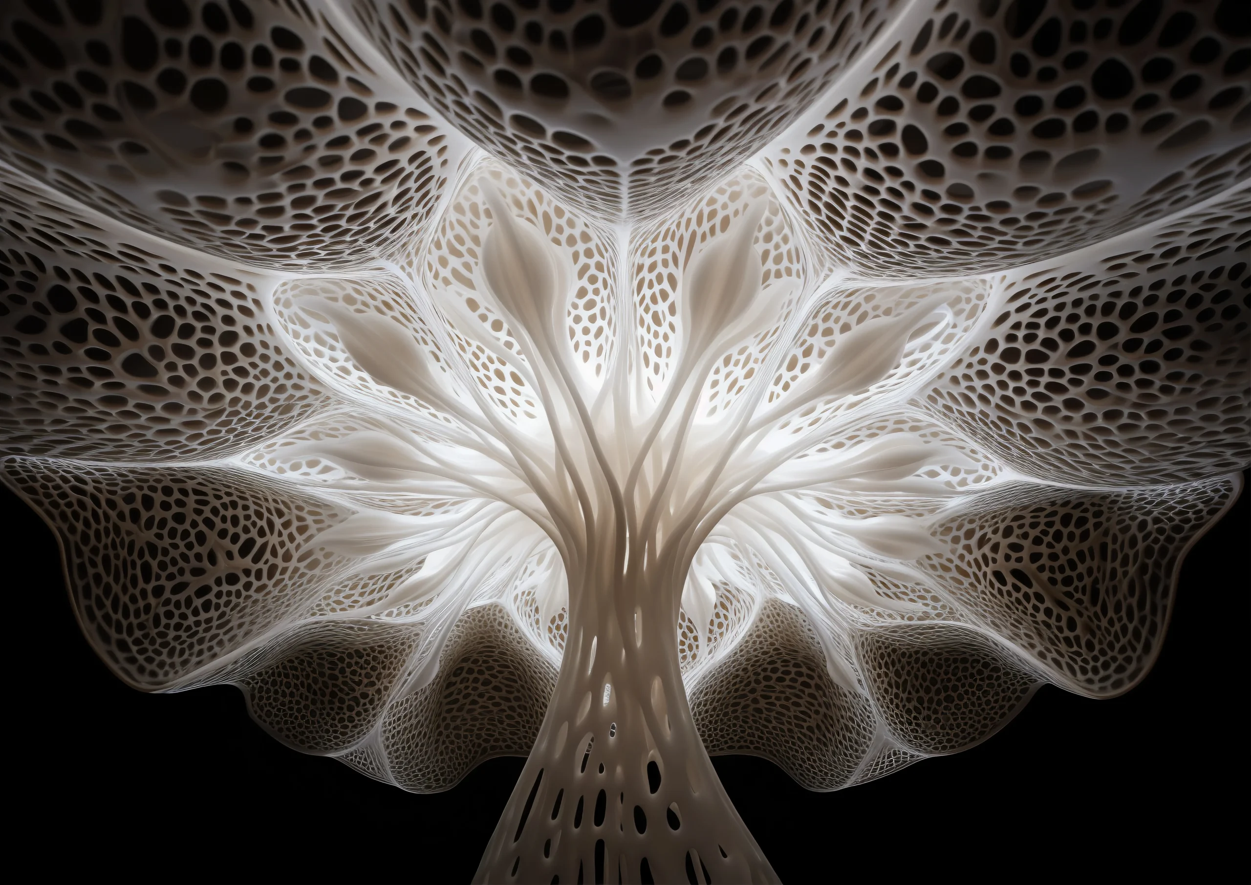 close-up-mushroom-structure